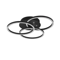 Kattovalaisin musta 27W 3200lm 2700 - 6000K CIRCLE